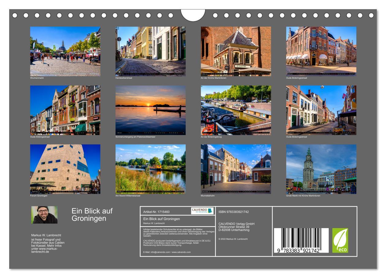 Bild: 9783383921742 | Ein Blick auf Groningen (Wandkalender 2025 DIN A4 quer), CALVENDO...