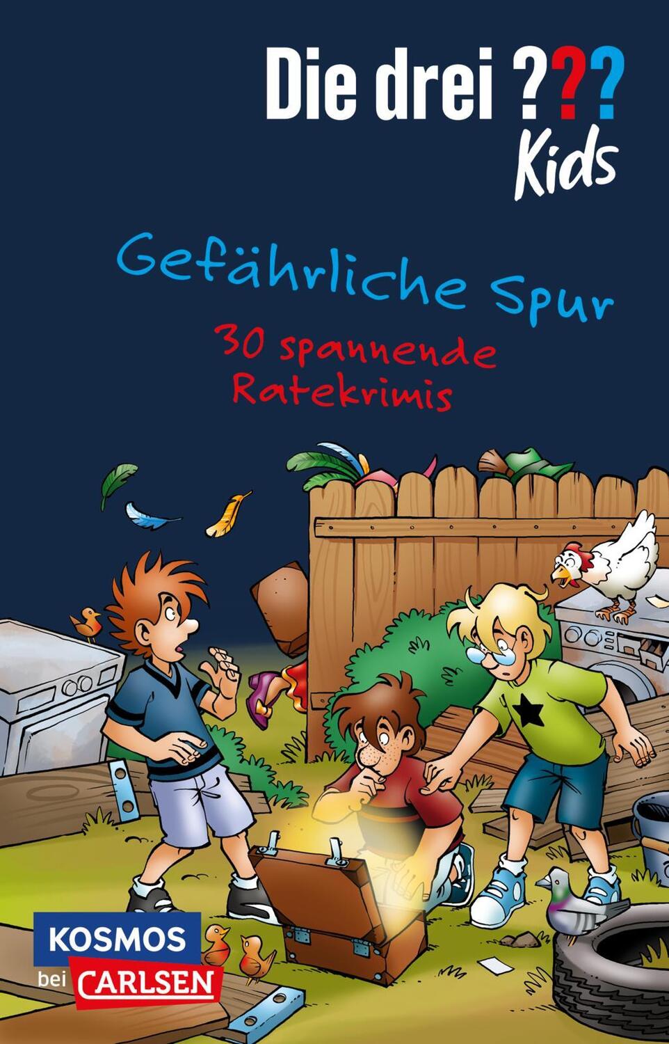 Cover: 9783551321886 | Die drei ??? Kids: Gefährliche Spur. 30 spannende Ratekrimis! | Buch