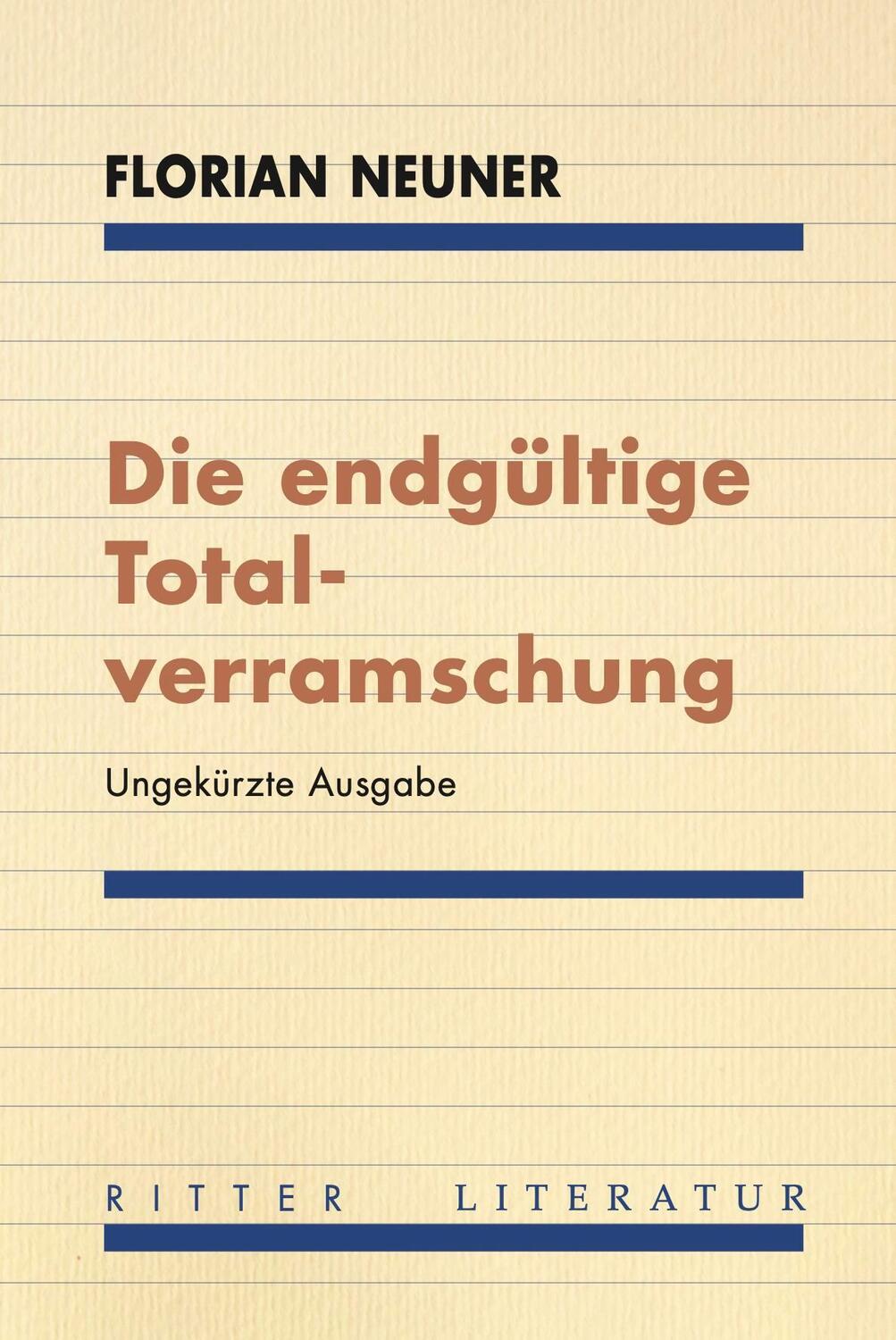 Cover: 9783854156789 | Die endgültige Totalverramschung | Florian Neuner | Taschenbuch | 2024