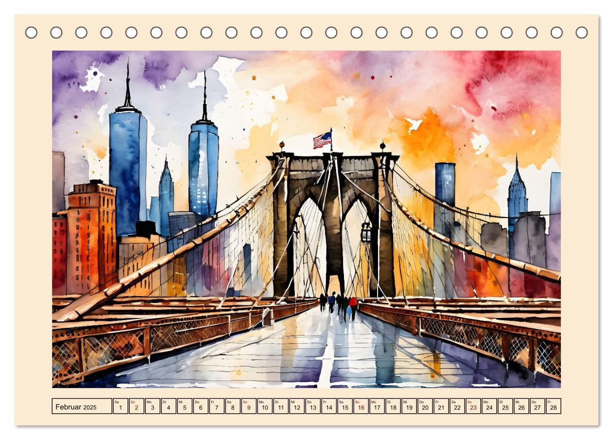 Bild: 9783457218471 | Sightseeing New York (Tischkalender 2025 DIN A5 quer), CALVENDO...