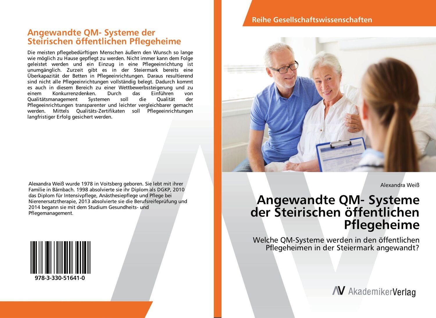 Cover: 9783330516410 | Angewandte QM- Systeme der Steirischen öffentlichen Pflegeheime | Weiß