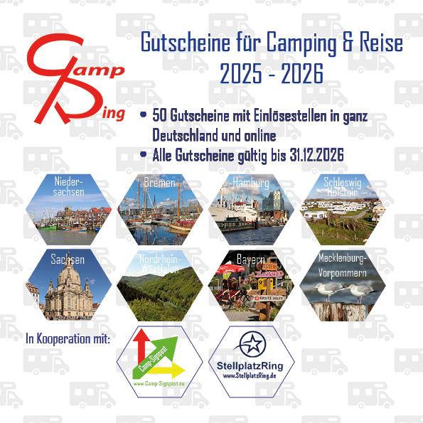 Cover: 4270002445321 | CampRing 2025 - 2026 | Gutscheine für Camping &amp; Reise | Rosenkranz