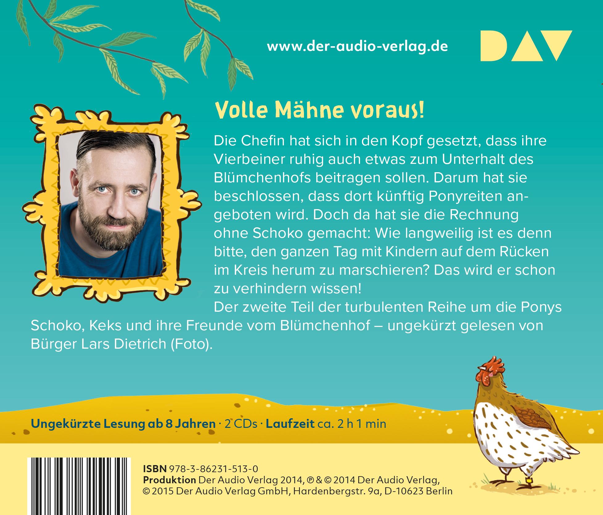 Rückseite: 9783862315130 | Die Haferhorde 02: Volle Mähne! | Suza Kolb | Audio-CD | 2 Audio-CDs