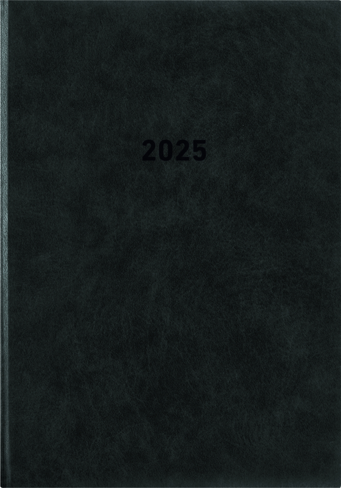 Cover: 4006928025213 | Zettler Buchkalender 2025 14,5x21 cm schwarz Bürokalender 1 Tag auf...