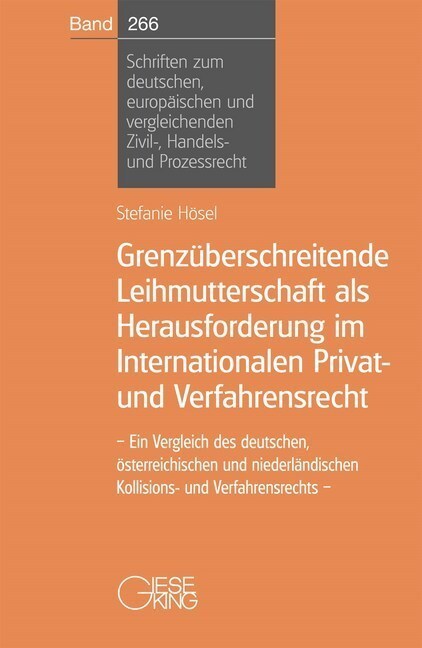 Cover: 9783769412284 | Grenzüberschreitende Leihmutterschaft als Herausforderung im...