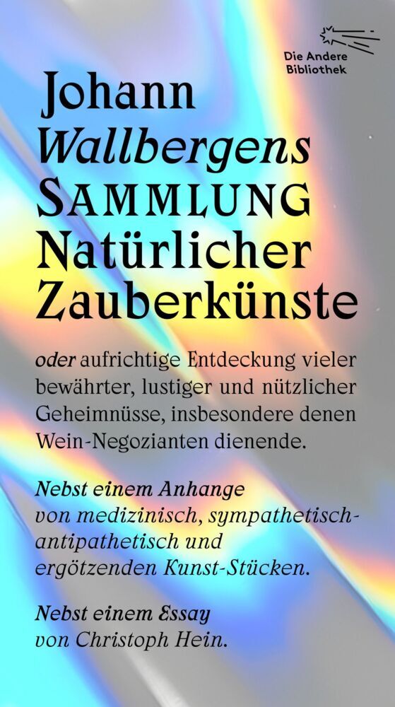 Cover: 9783847704485 | Johann Wallbergens Sammlung Natürlicher Zauberkünste | Christoph Hein