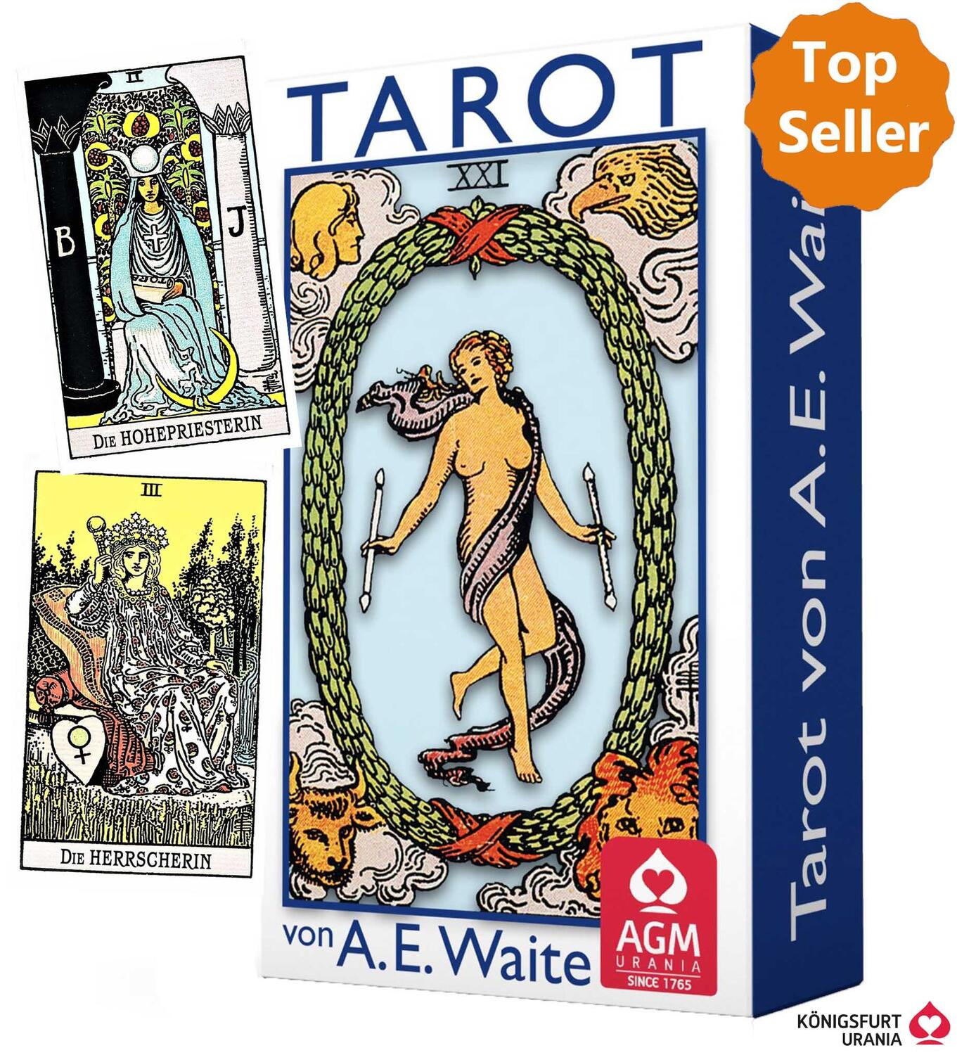 Cover: 4250375102328 | Tarot von A.E. Waite | Karten im Miniformat | Arthur Edward Waite