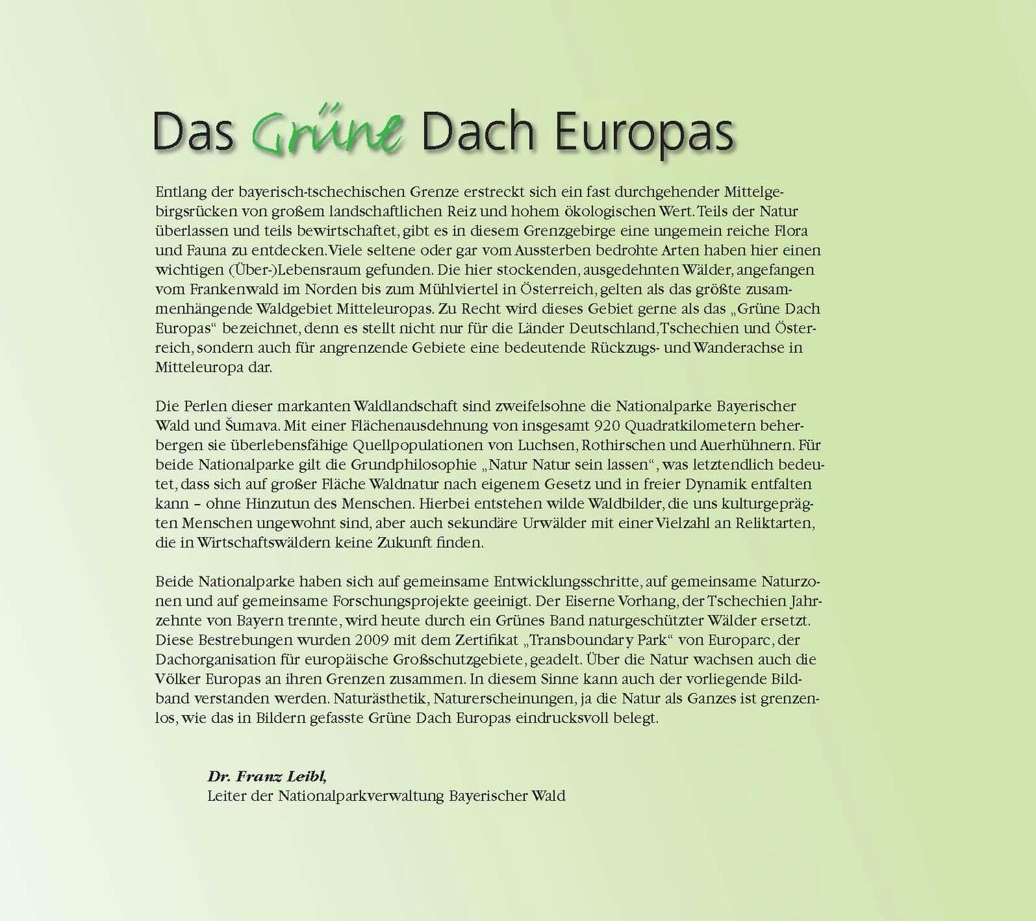 Bild: 9783935719858 | Das grüne Dach | Bilderreise durch ein Naturparadies im Herzen Europas