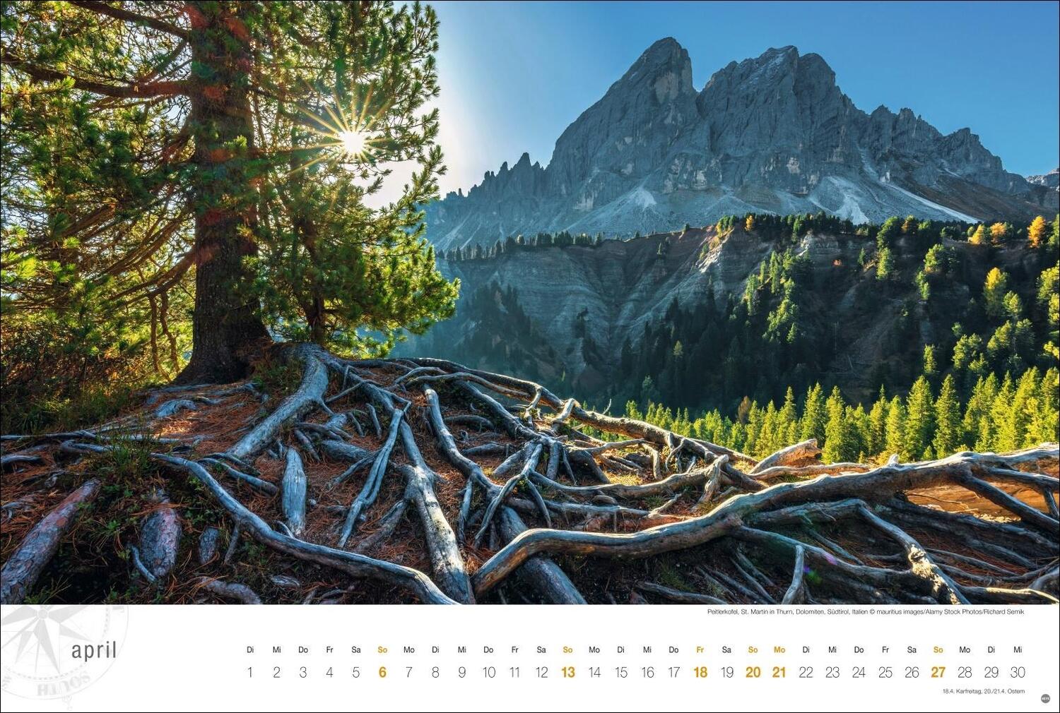 Bild: 9783756404841 | Südtirol Globetrotter Kalender 2025 - Von romantischen Tälern und...