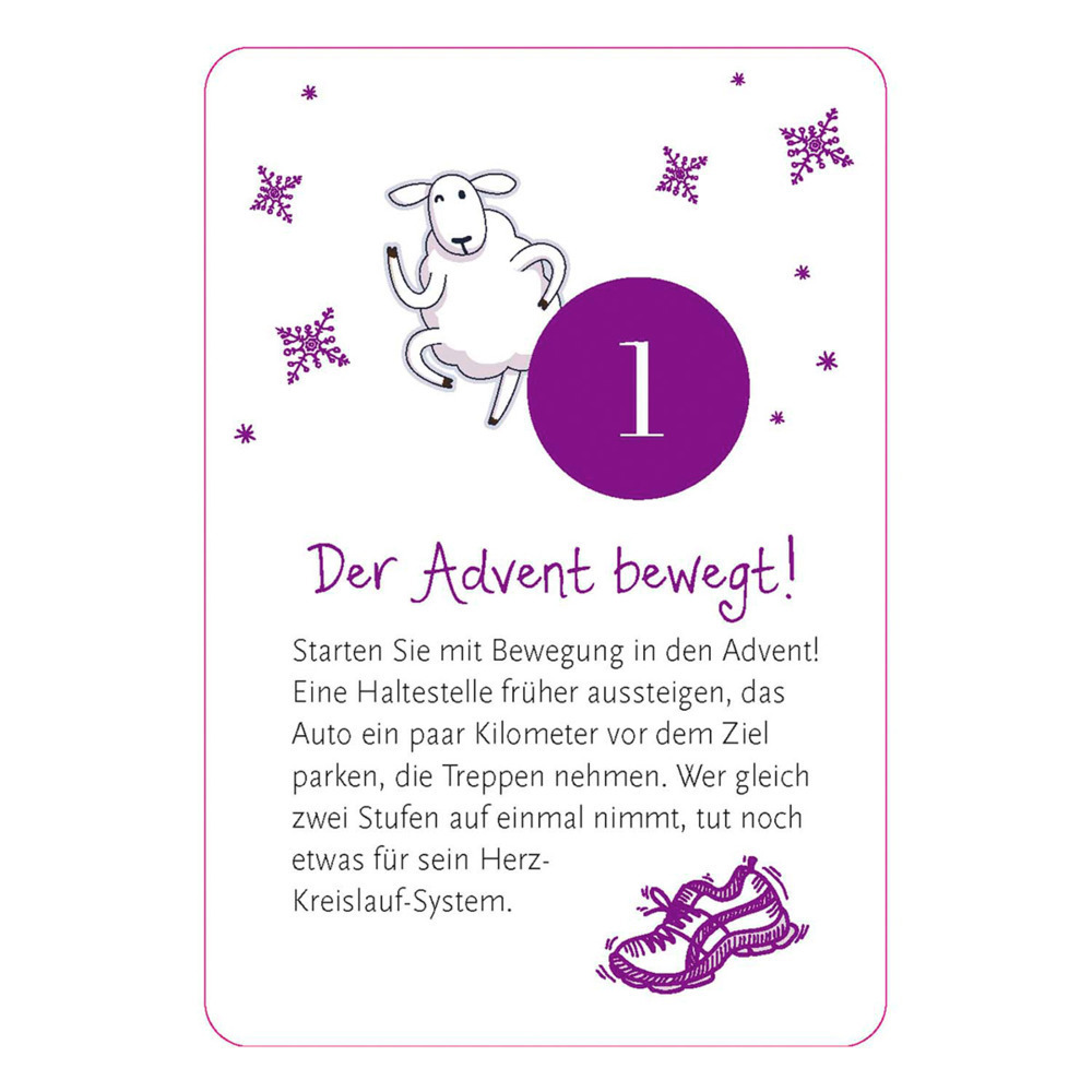 Bild: 9783746262338 | Fit durch den Advent | 24 Übungen für Körper, Geist &amp; Seele | Buch