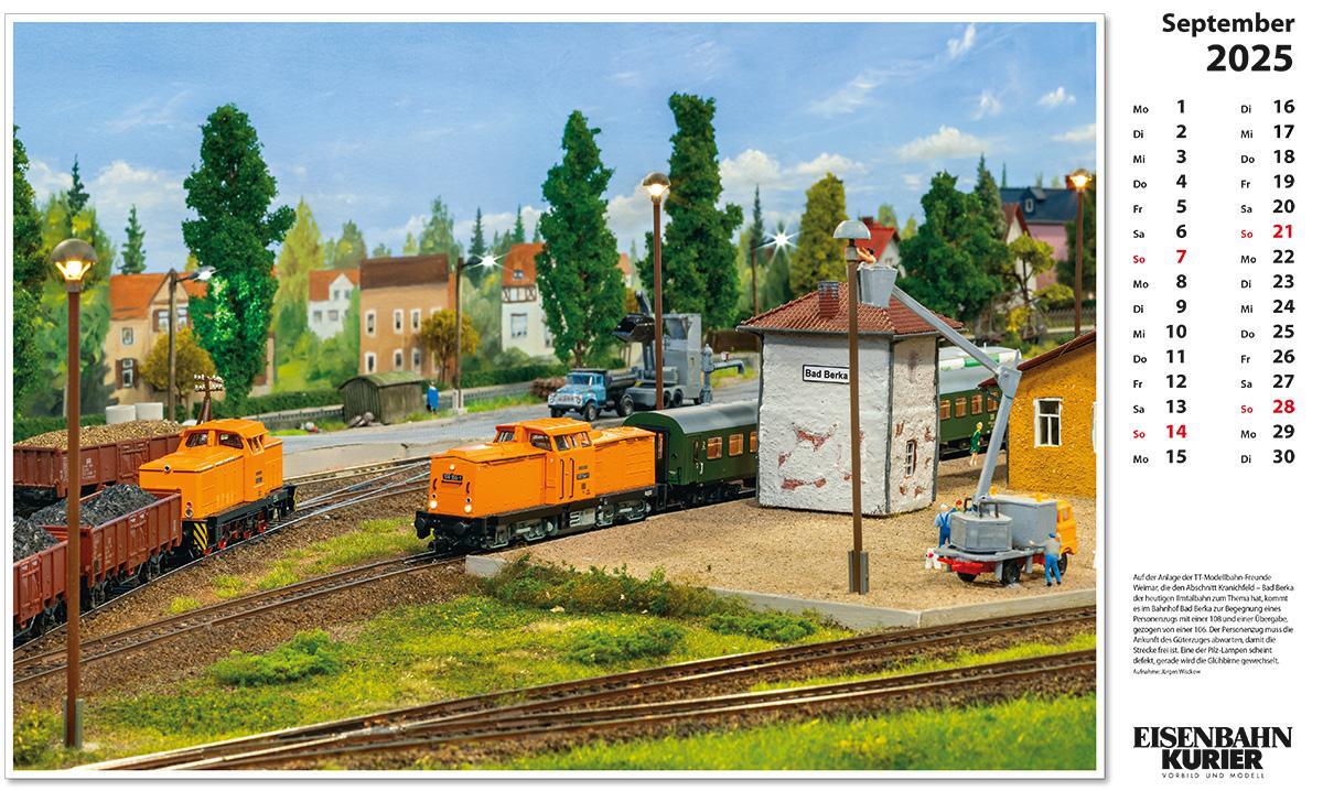 Bild: 9783844659436 | Modellbahnen 2025 | Kalender | 13 S. | Deutsch | 2025 | EK-Verlag