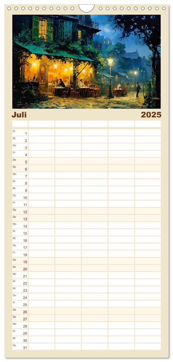 Bild: 9783457091739 | Familienplaner 2025 - Malertausch mit 5 Spalten (Wandkalender, 21 x...