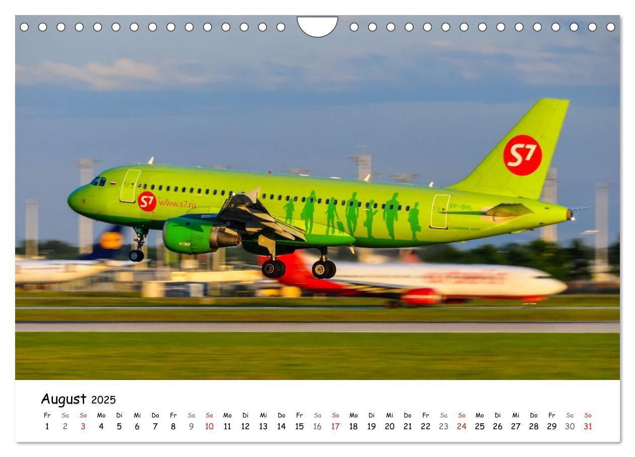 Bild: 9783435687848 | Airliner in München / 2025 (Wandkalender 2025 DIN A4 quer),...