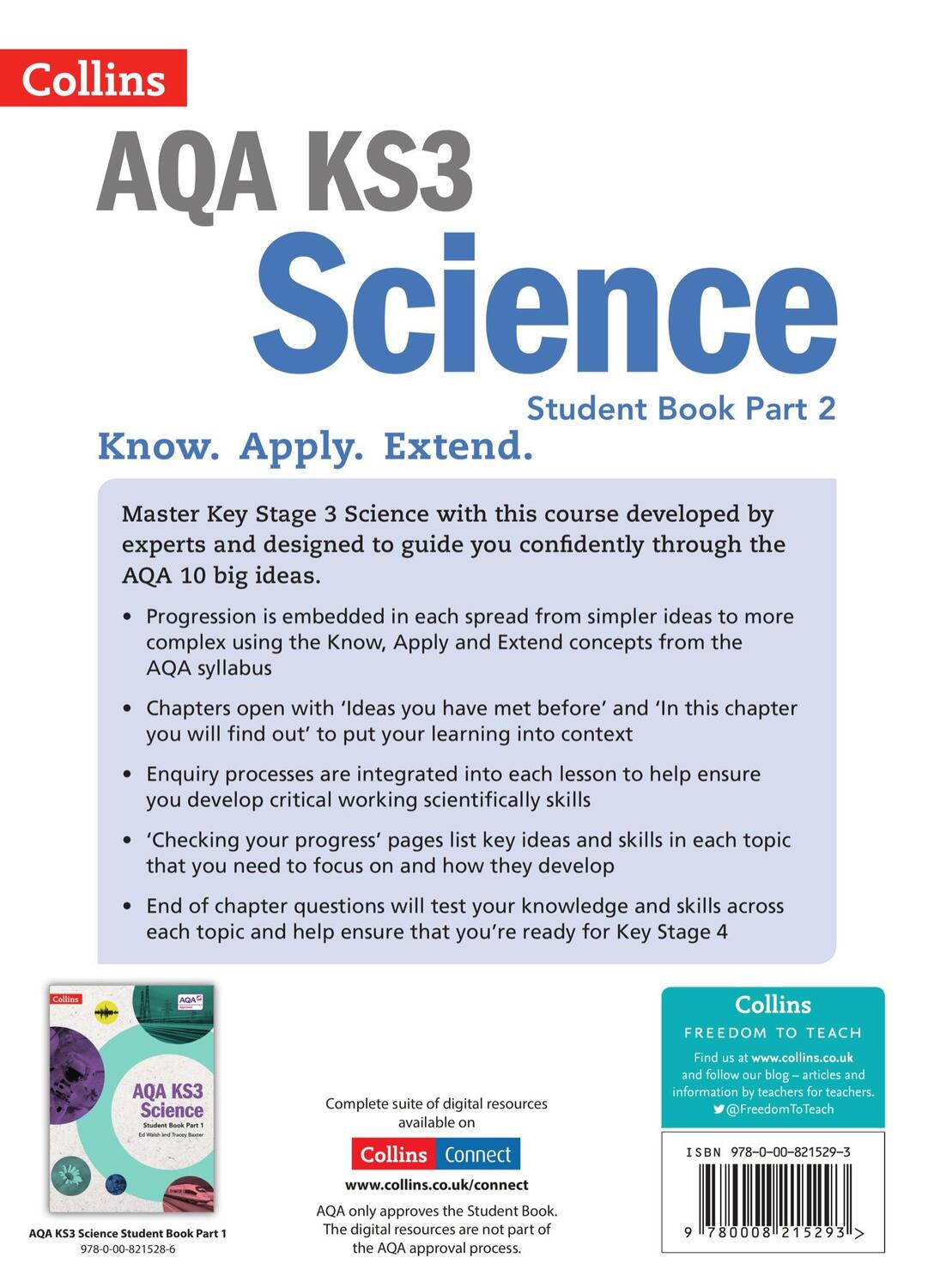 Rückseite: 9780008215293 | AQA KS3 Science Student Book Part 2 | Ed Walsh (u. a.) | Taschenbuch