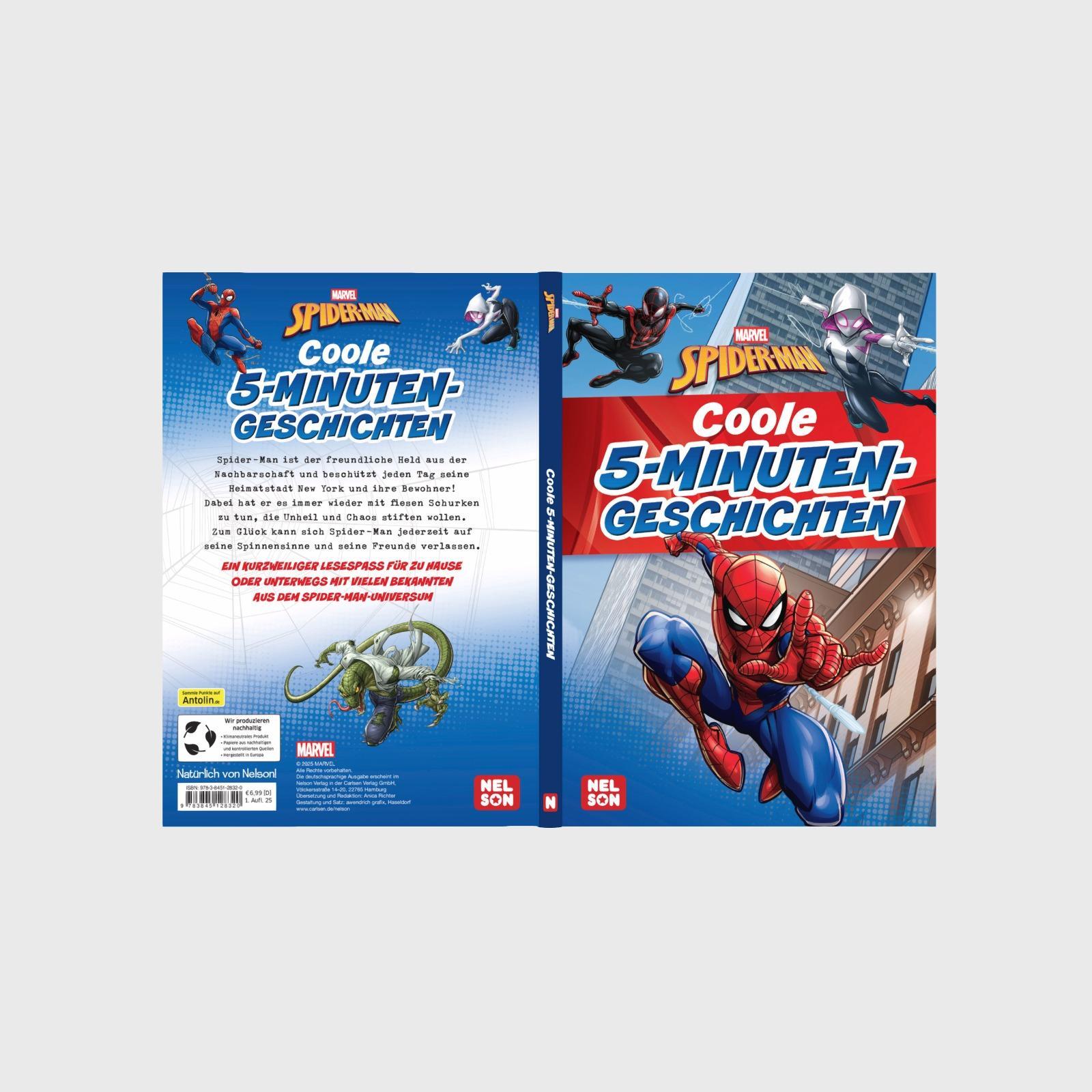 Bild: 9783845128320 | Spider-Man: Coole 5-Minuten-Geschichten | Buch | MARVEL | 80 S. | 2025