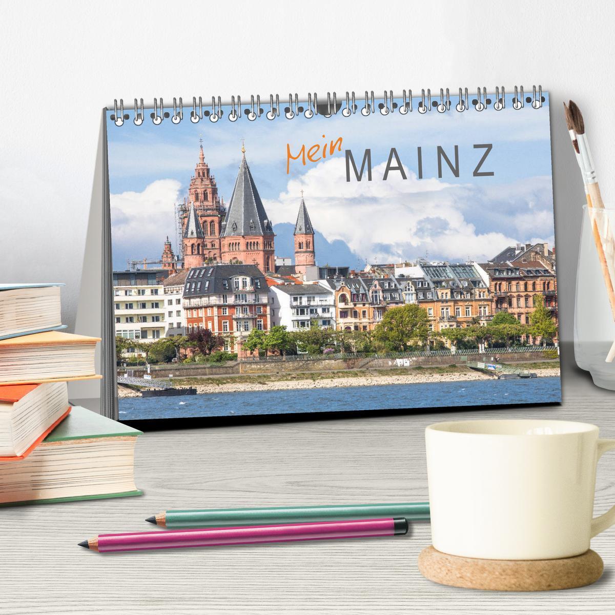 Bild: 9783435373628 | Mein Mainz (Tischkalender 2025 DIN A5 quer), CALVENDO Monatskalender