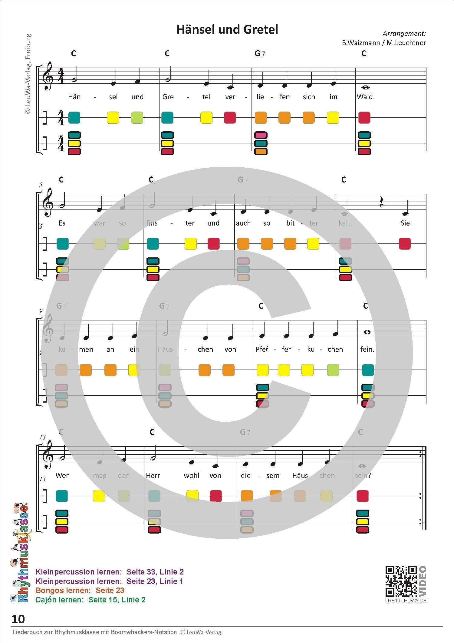 Bild: 9783940533272 | Liederbuch zur Rhythmusklasse mit Boomwhackers-Notation | Hoff (u. a.)