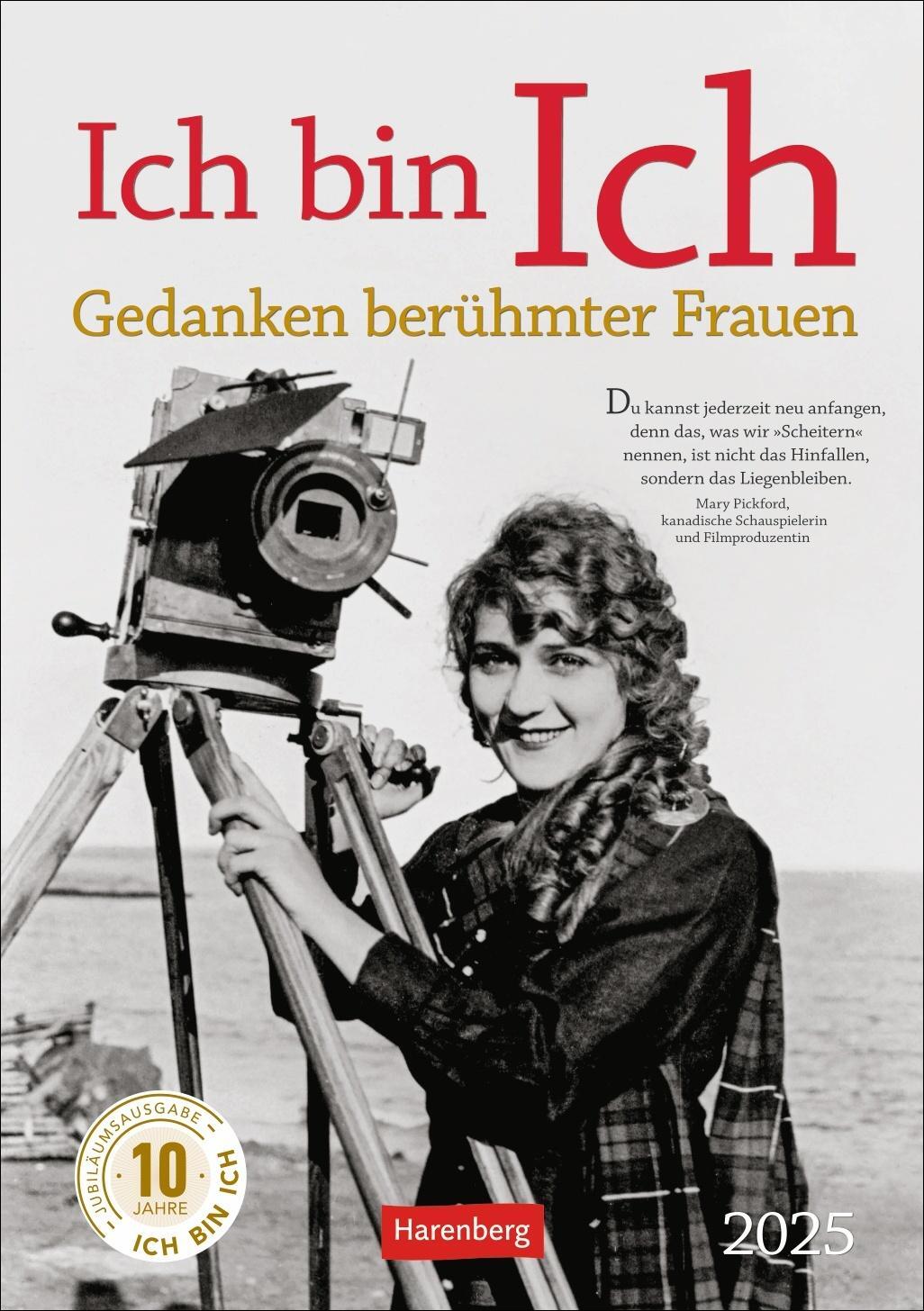 Cover: 9783840034206 | Ich bin Ich Wochen-Kulturkalender 2025 - Gedanken berühmter Frauen