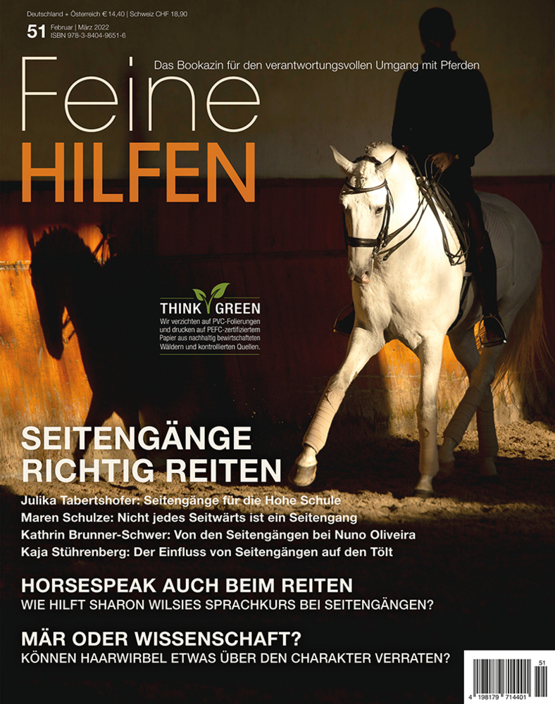 Cover: 9783840496516 | Feine Hilfen, Ausgabe 51 | Seitengänge richtig reiten | Verlag Cadmos