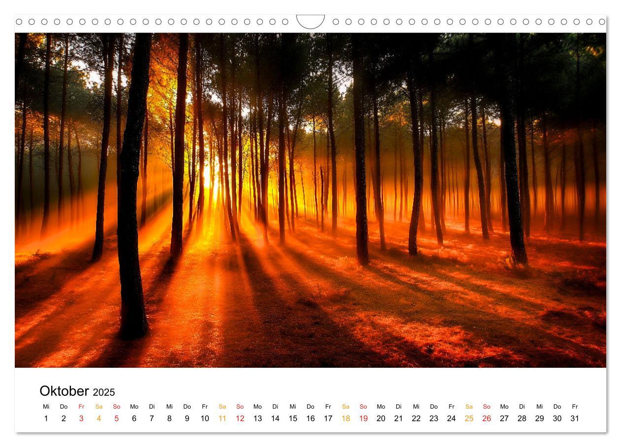 Bild: 9783457224786 | Mystik der Wälder (Wandkalender 2025 DIN A3 quer), CALVENDO...