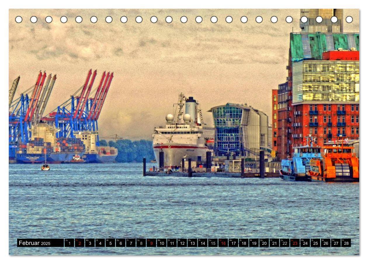 Bild: 9783435688944 | Faszination Hafen - Hamburg (Tischkalender 2025 DIN A5 quer),...