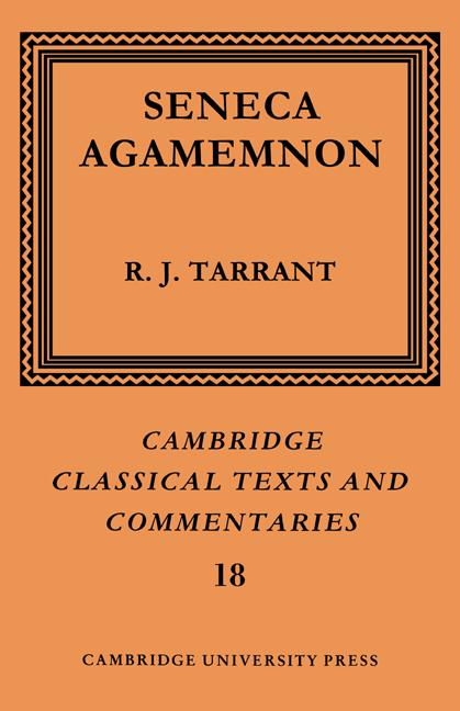 Cover: 9780521609333 | Seneca | Agamemnon | R. J. Tarrant (u. a.) | Taschenbuch | Englisch