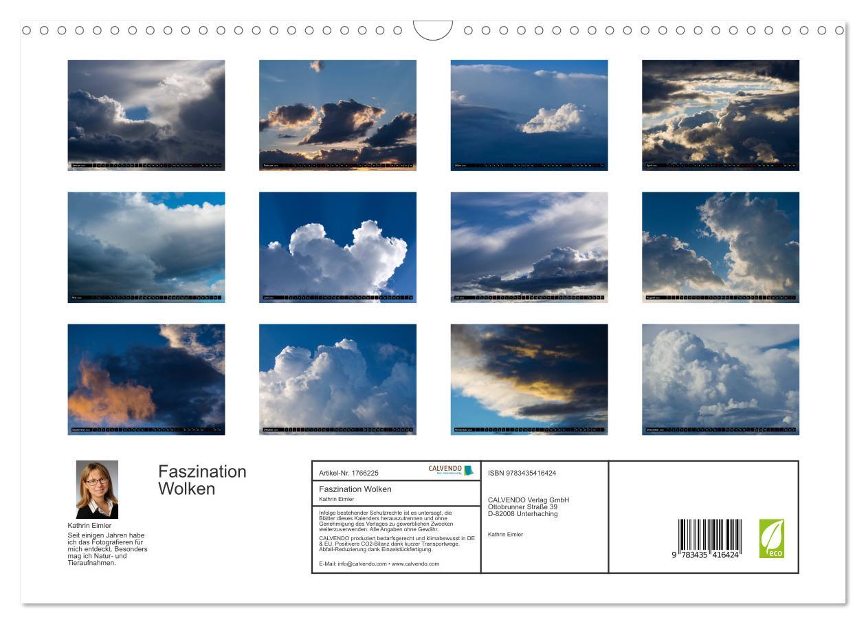 Bild: 9783435416424 | Faszination Wolken (Wandkalender 2025 DIN A3 quer), CALVENDO...