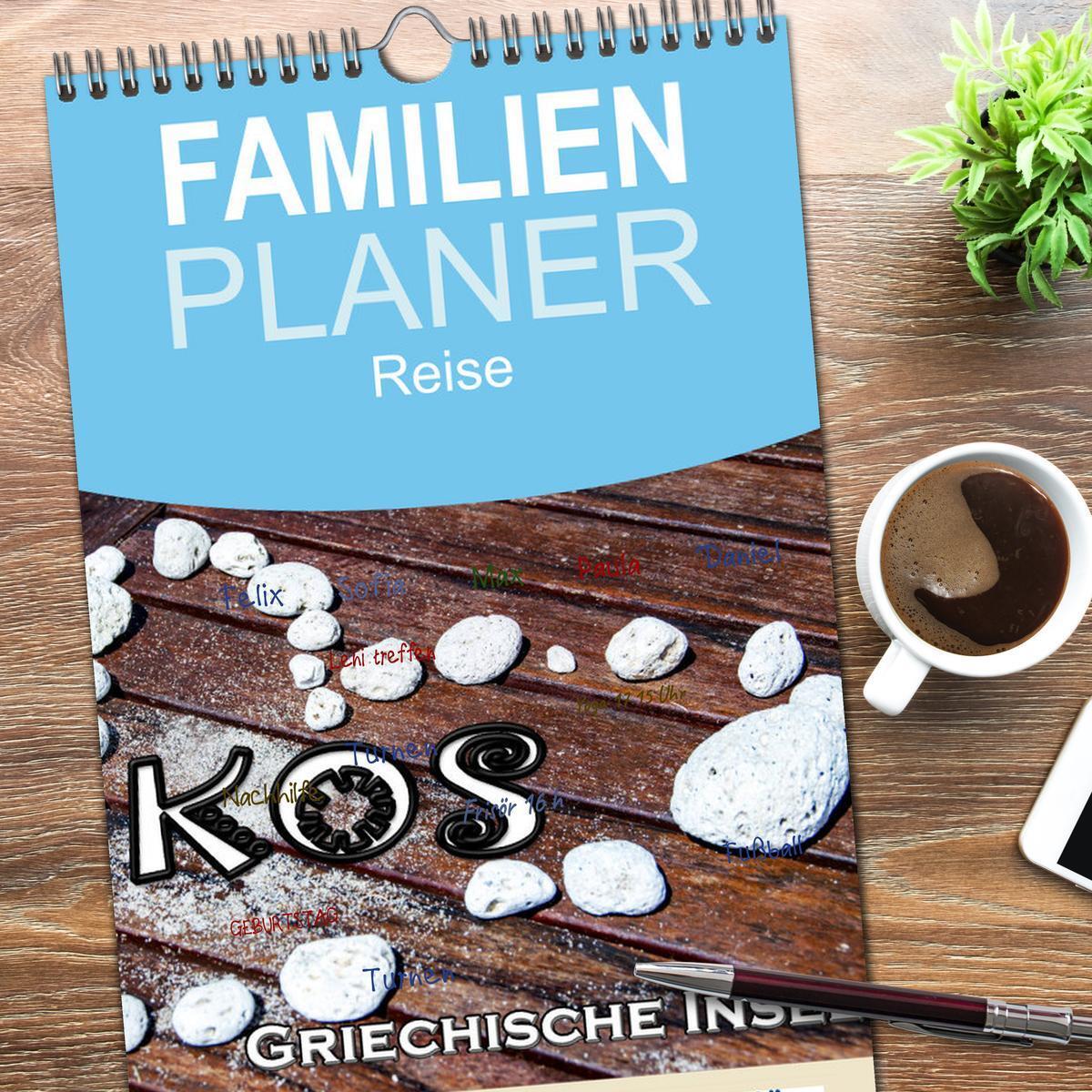 Bild: 9783457119976 | Familienplaner 2025 - Griechische Insel Kos mit 5 Spalten...