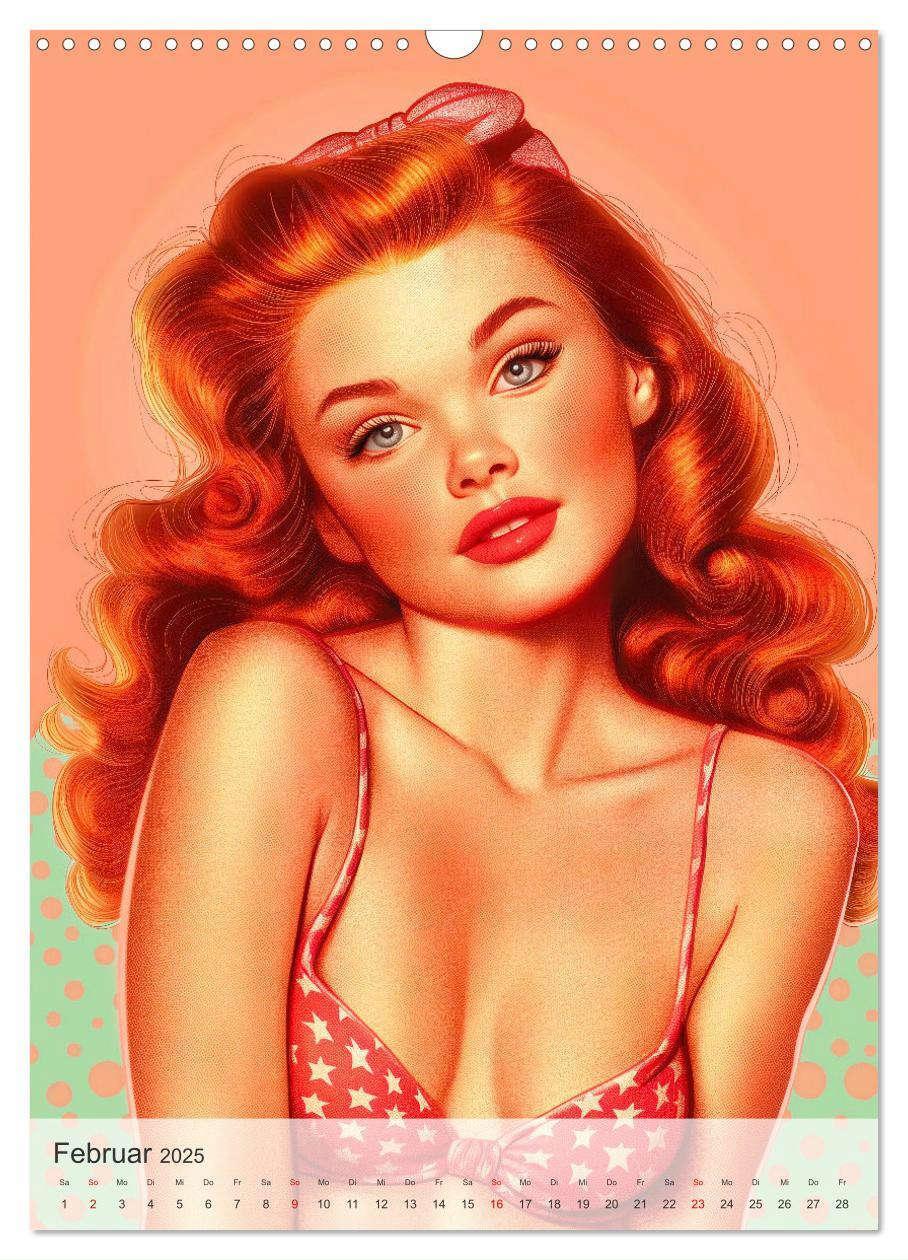 Bild: 9783457203491 | Retro PinUp Girls (Wandkalender 2025 DIN A3 hoch), CALVENDO...