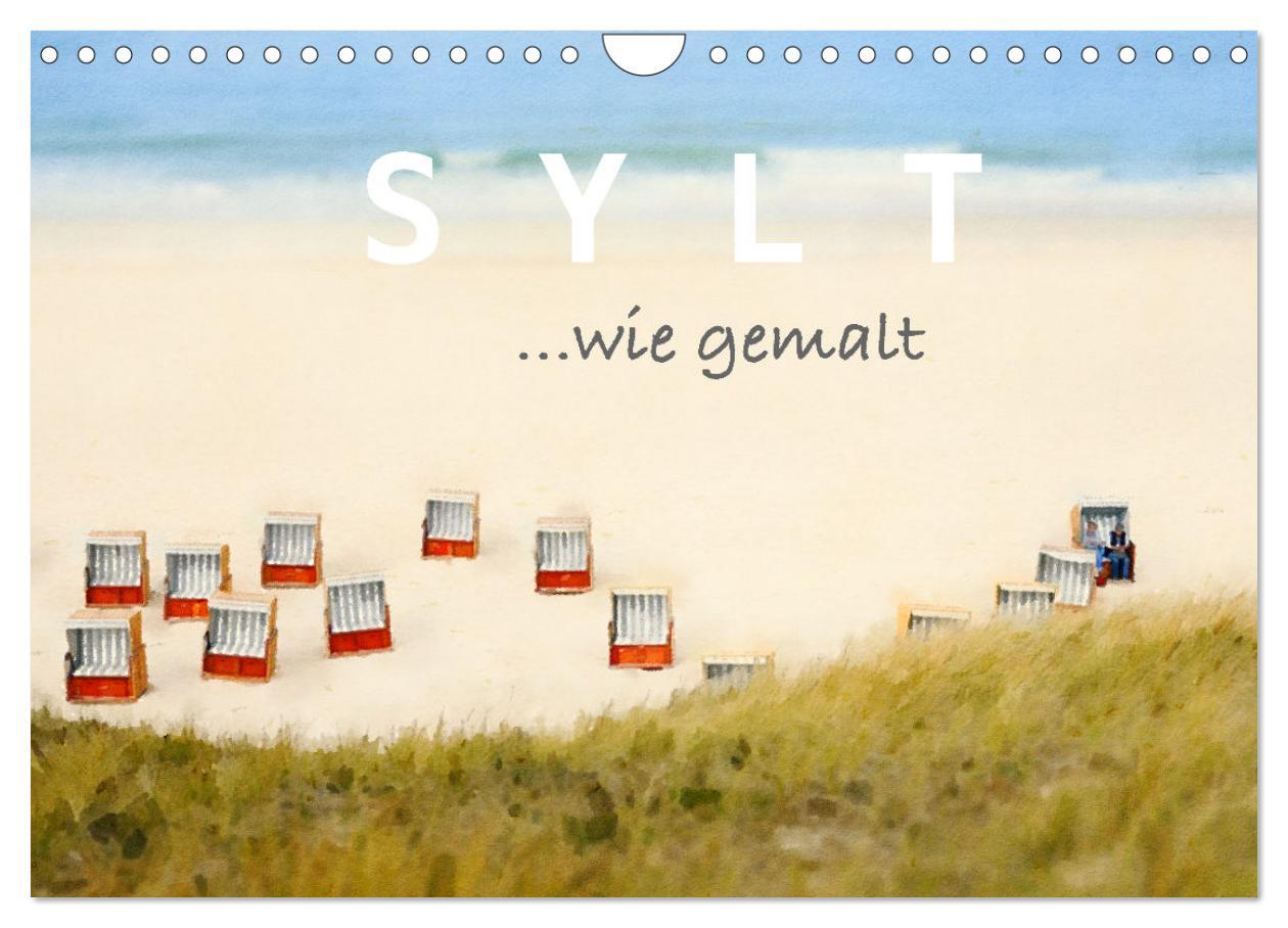 Cover: 9783435079636 | Sylt. Wie gemalt. (Wandkalender 2025 DIN A4 quer), CALVENDO...