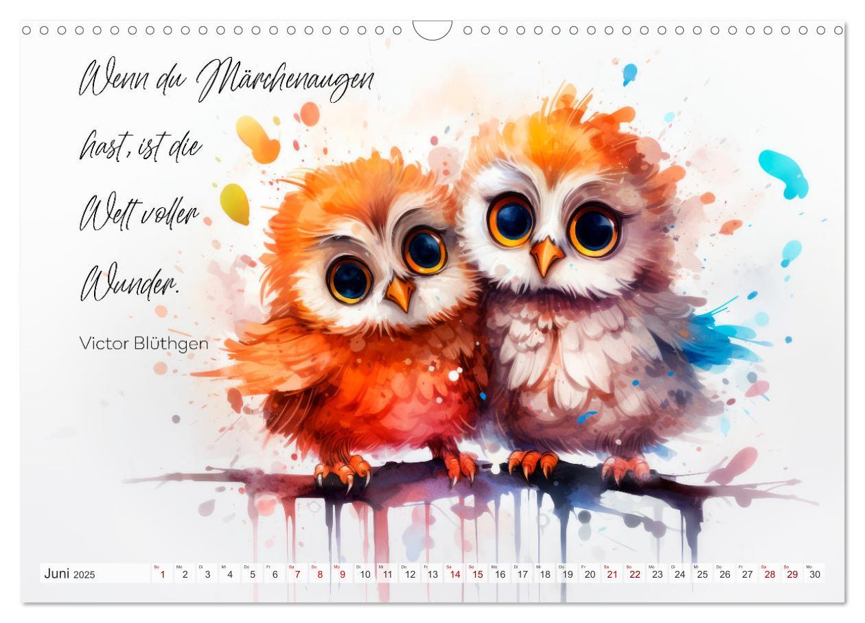 Bild: 9783383857416 | MOTIVATION Sprüche mit süßen Tierkindern (Wandkalender 2025 DIN A3...