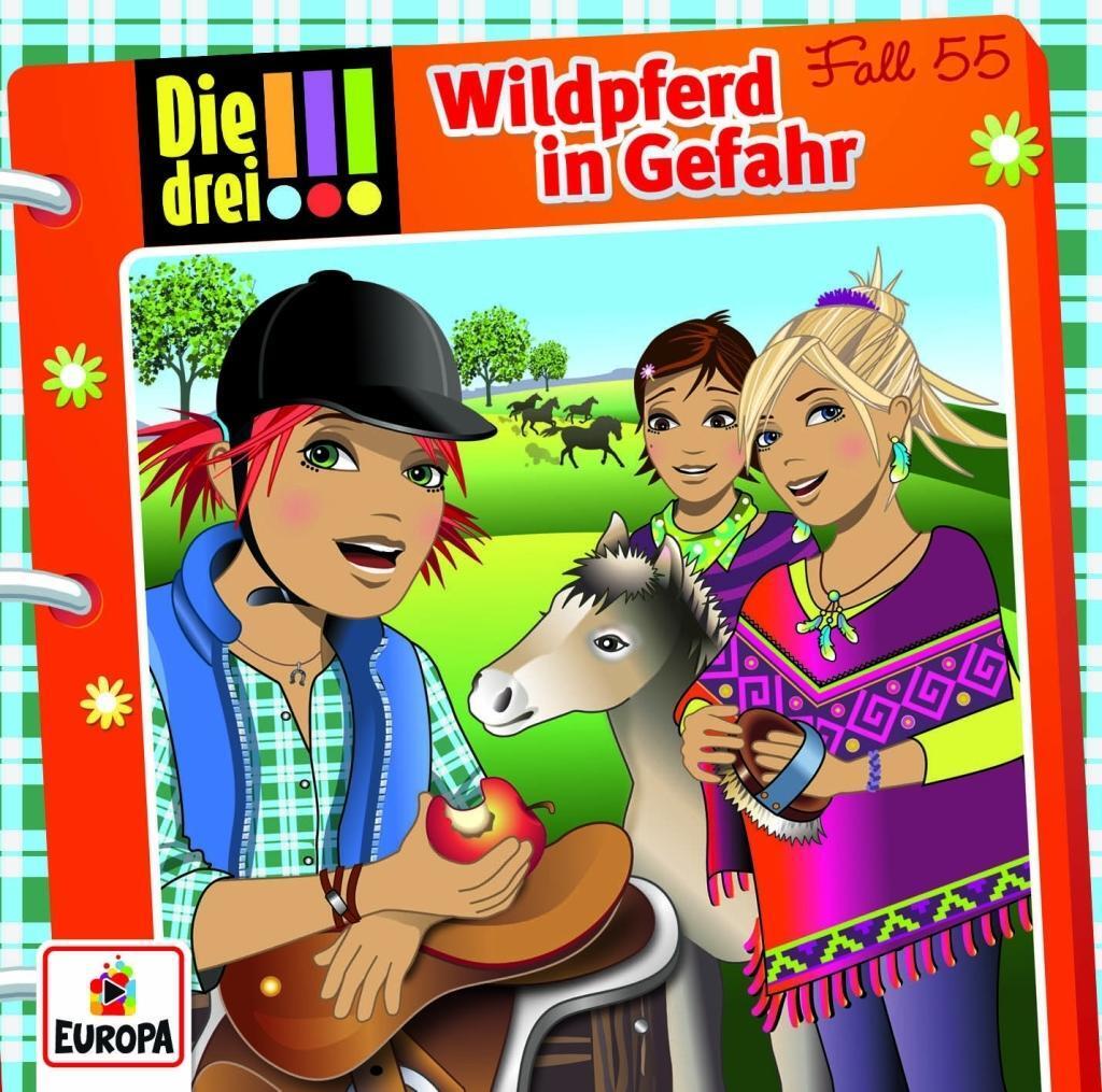 Cover: 9783803261557 | Die drei !!! 55: Wildpferd in Gefahr | Ina Biber (u. a.) | Audio-CD