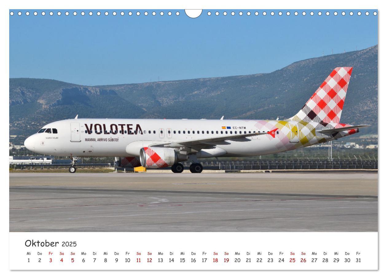 Bild: 9783457220696 | Flugzeuge auf Europas Flughäfen (Wandkalender 2025 DIN A3 quer),...