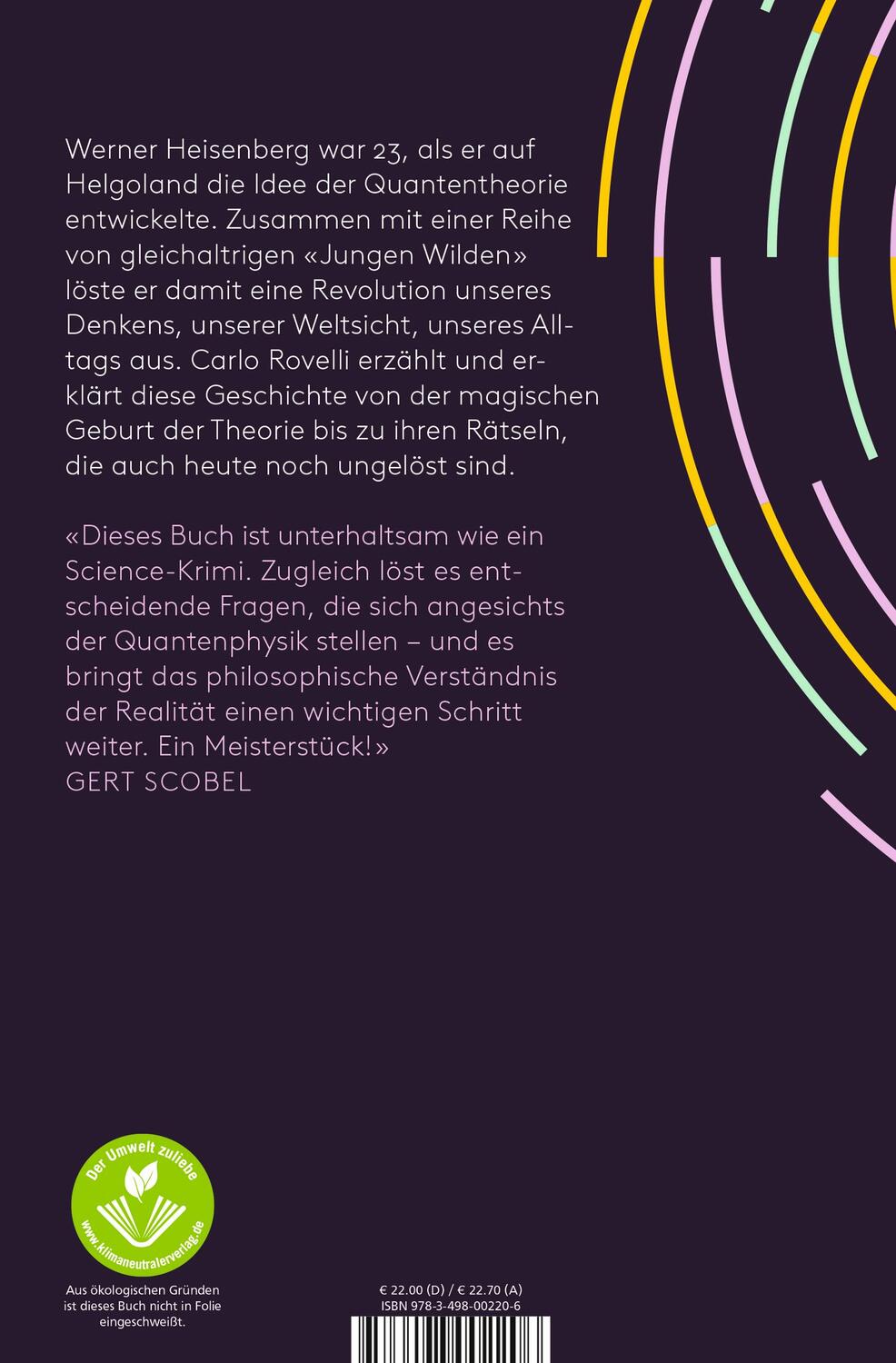 Rückseite: 9783498002206 | Helgoland | Wie die Quantentheorie unsere Welt verändert | Rovelli