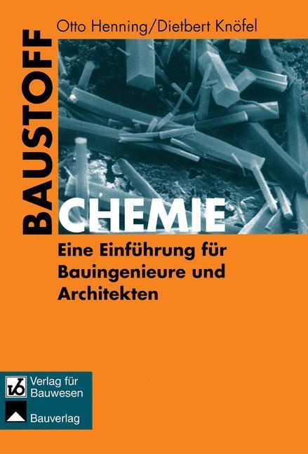 Cover: 9783322801845 | Baustoffchemie | Eine Einführung für Bauingenieure und Architekten