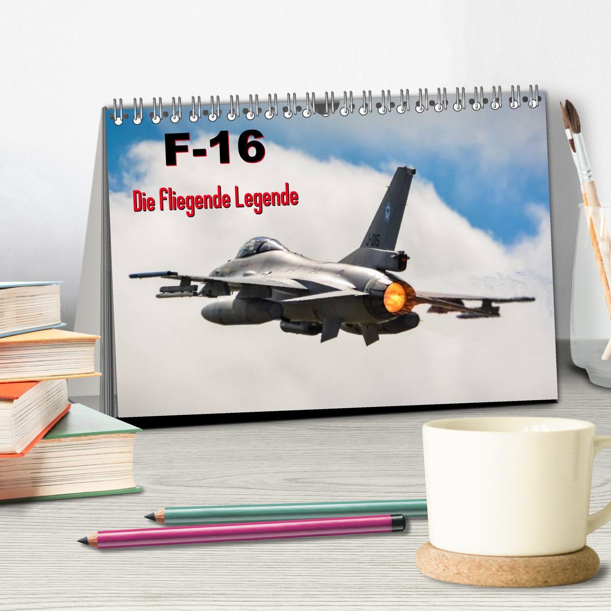 Bild: 9783435728961 | F-16 Fliegende Legende (Tischkalender 2025 DIN A5 quer), CALVENDO...