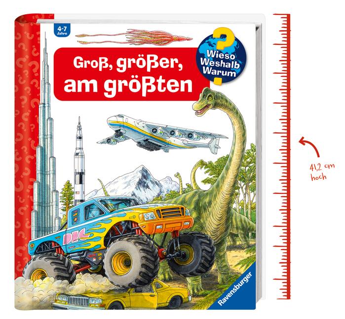 Bild: 9783473326709 | Wieso? Weshalb? Warum? Groß, größer, am größten (Riesenbuch) | Kessel