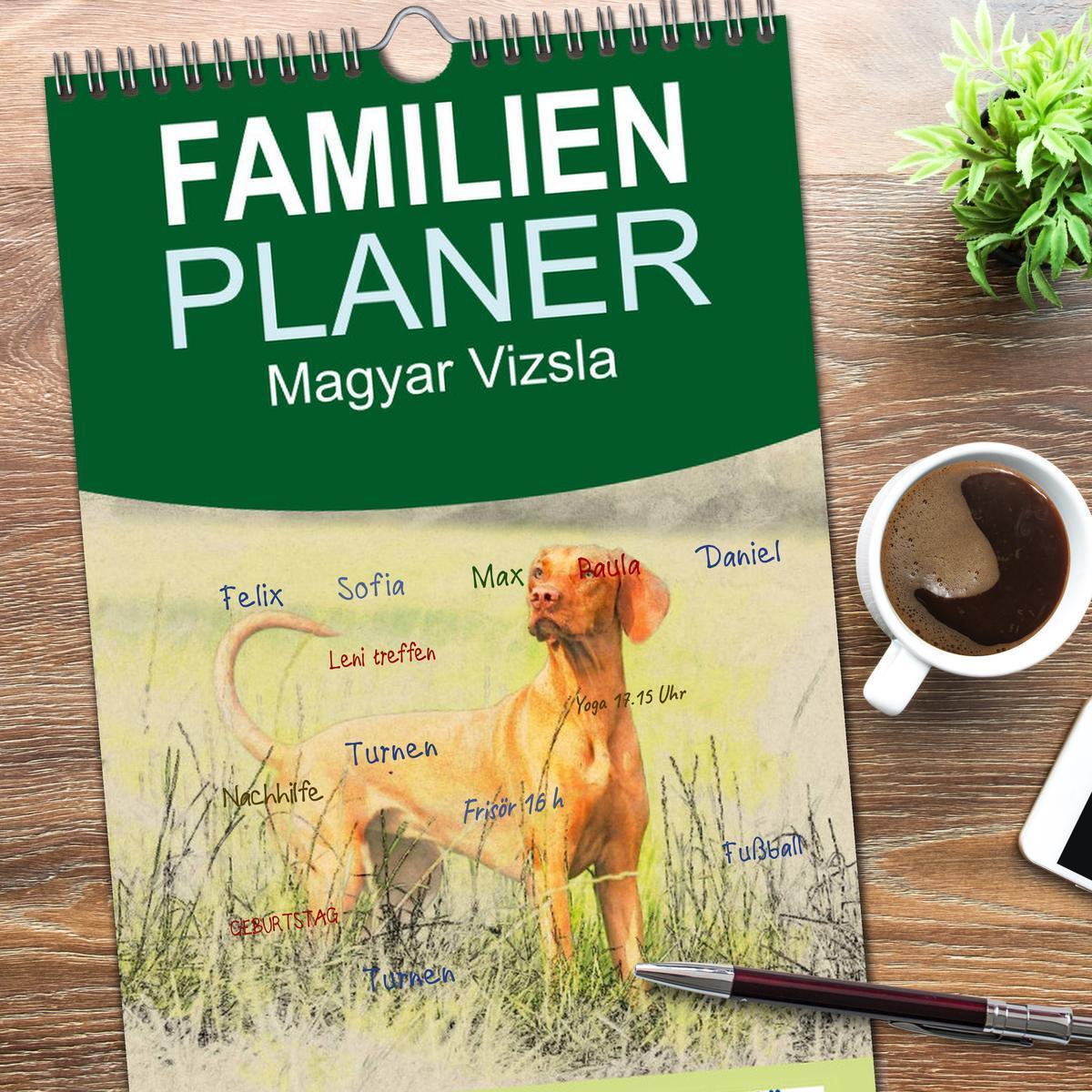 Bild: 9783457117897 | Familienplaner 2025 - Magyar Vizsla 2025 mit 5 Spalten...