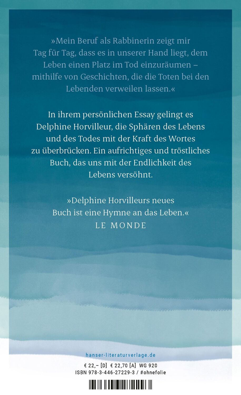 Bild: 9783446272293 | Mit den Toten leben | Delphine Horvilleur | Buch | 192 S. | Deutsch