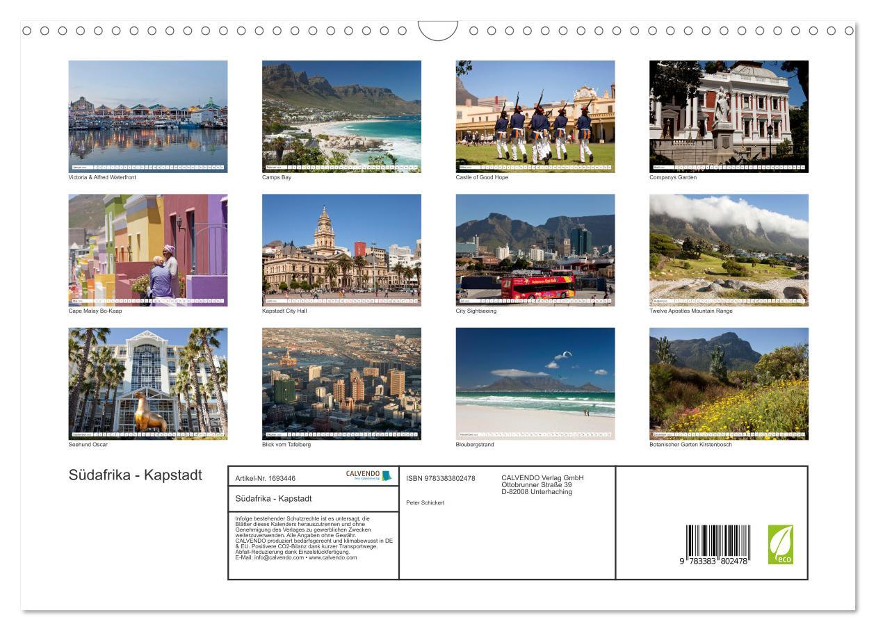 Bild: 9783383802478 | Südafrika - Kapstadt (Wandkalender 2025 DIN A3 quer), CALVENDO...