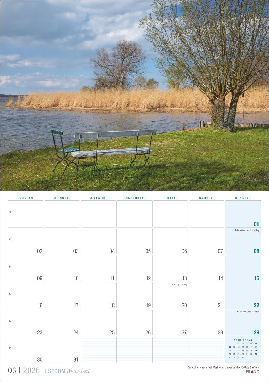 Bild: 9783964023957 | Usedom ...meine Insel Kalender 2026 | Eiland | Kalender | 13 S. | 2026