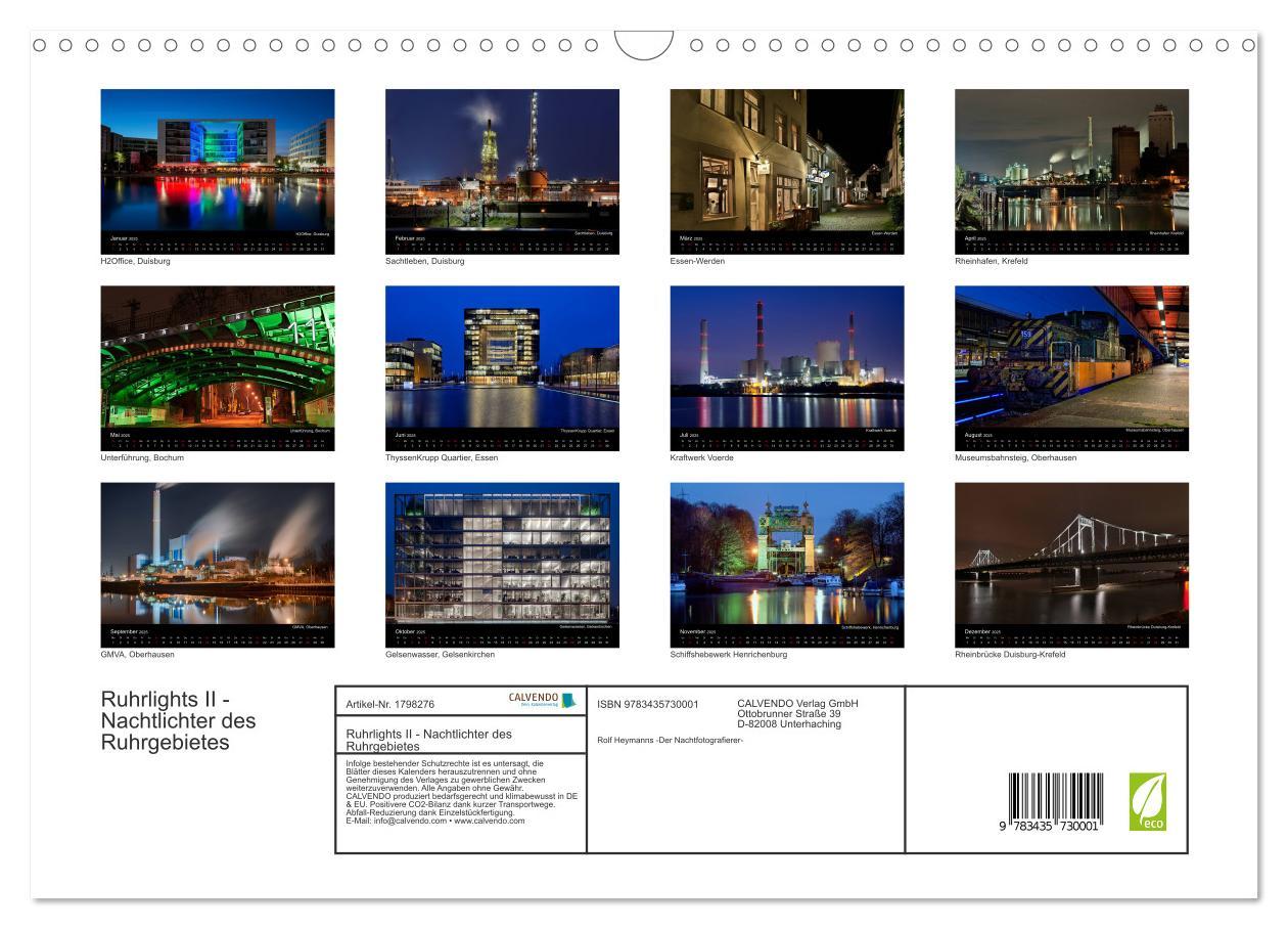 Bild: 9783435730001 | Ruhrlights II - Nachtlichter des Ruhrgebietes (Wandkalender 2025...