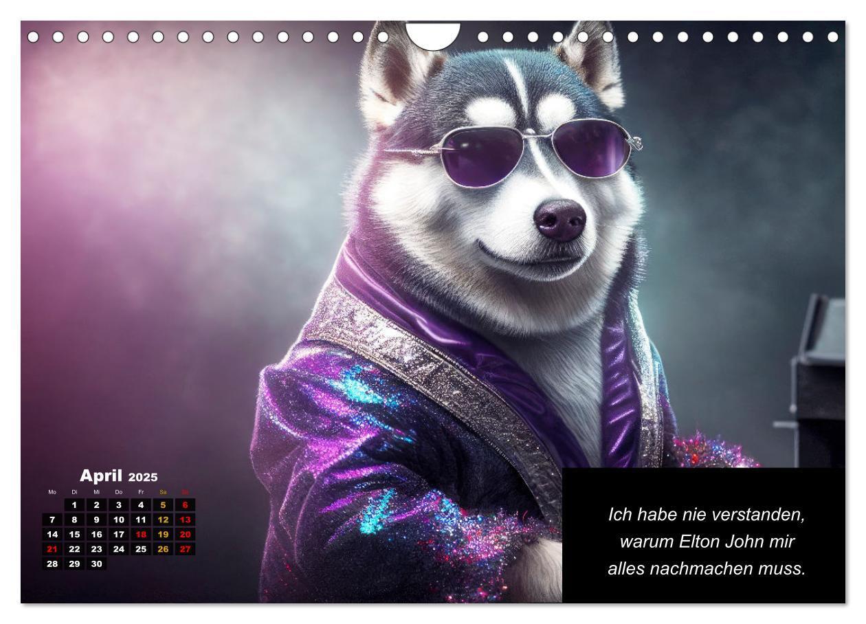 Bild: 9783435639878 | Der tierisch lustige Husky Kalender (Wandkalender 2025 DIN A4...