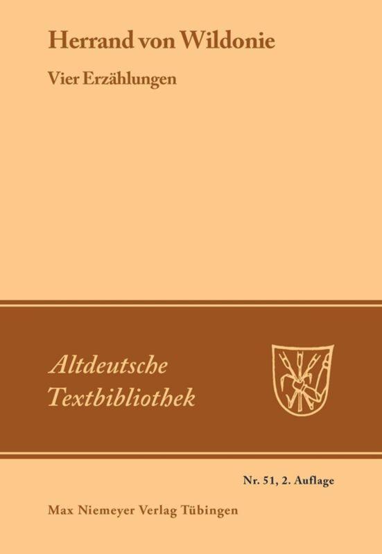 Cover: 9783111277707 | [Set Vier Erzählungen] | Herrand Von Wildonie | Taschenbuch | ISSN