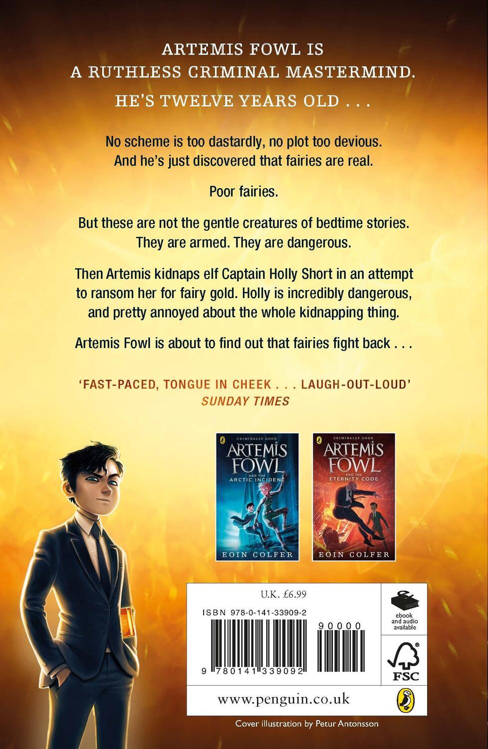 Rückseite: 9780141339092 | Artemis Fowl | Eoin Colfer | Taschenbuch | Puffin Classics | Englisch