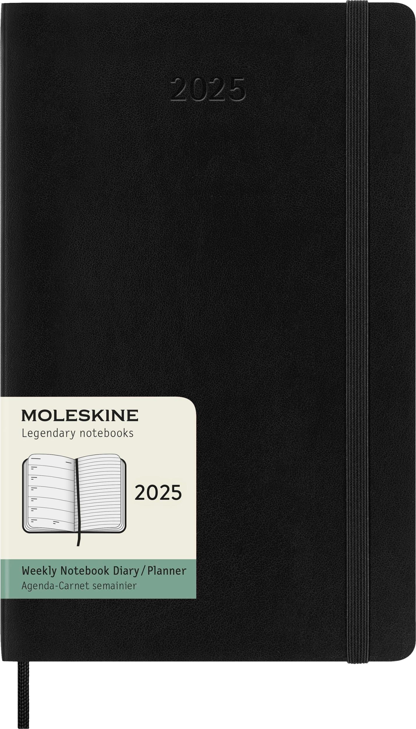 Cover: 8056999270315 | Moleskine 12 Monate Wochen Notizkalender 2025, Large/A5, 1 Wo = 1...