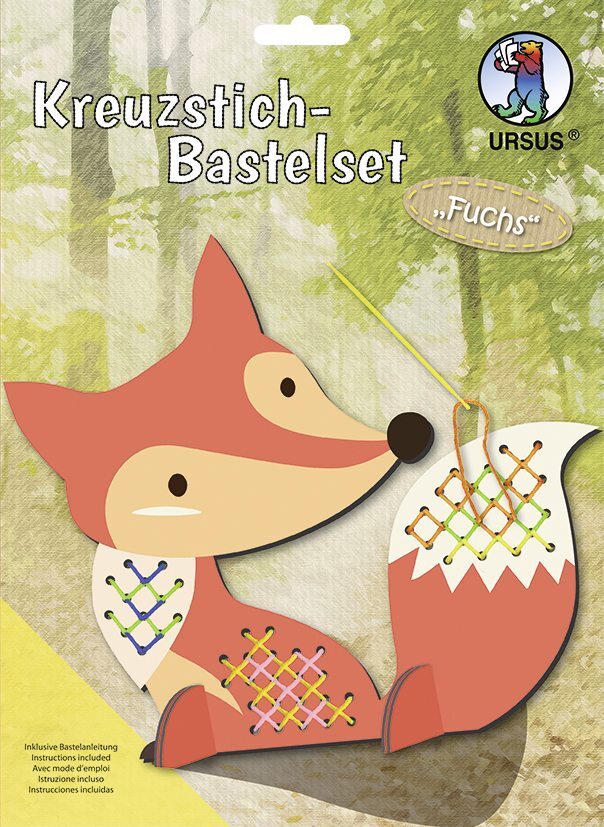 Cover: 4008525228509 | URSUS Sticken Kreuzstich-Bastelset Fuchs | 2142-00-03F | 2023