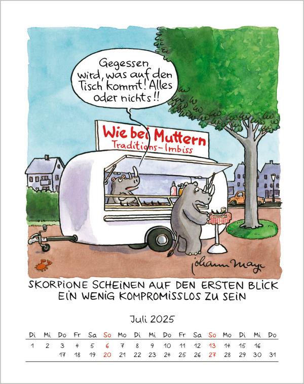 Bild: 9783731876694 | Skorpion 2025 | Verlag Korsch | Kalender | Spiralbindung | 13 S.