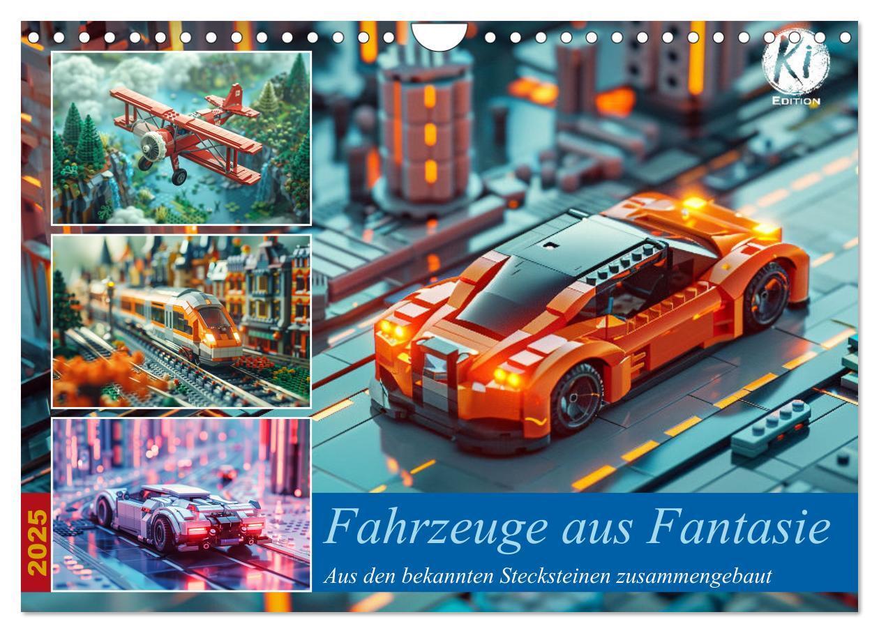 Cover: 9783435646760 | Fahrzeuge aus Fantasie (Wandkalender 2025 DIN A4 quer), CALVENDO...