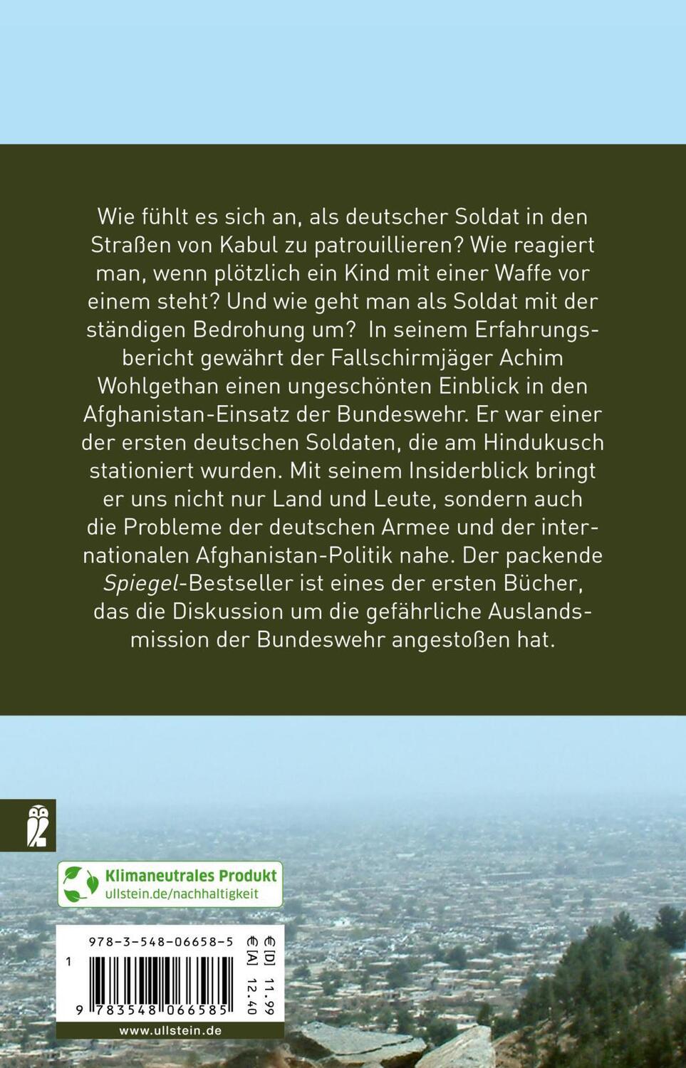 Rückseite: 9783548066585 | Endstation Kabul | Achim Wohlgethan (u. a.) | Taschenbuch | 336 S.